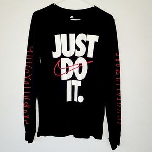 Nike Shirt Size Small Just Do It Black Red White